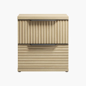 Stria 2-Drawer Nightstand with Interchangeable Panels