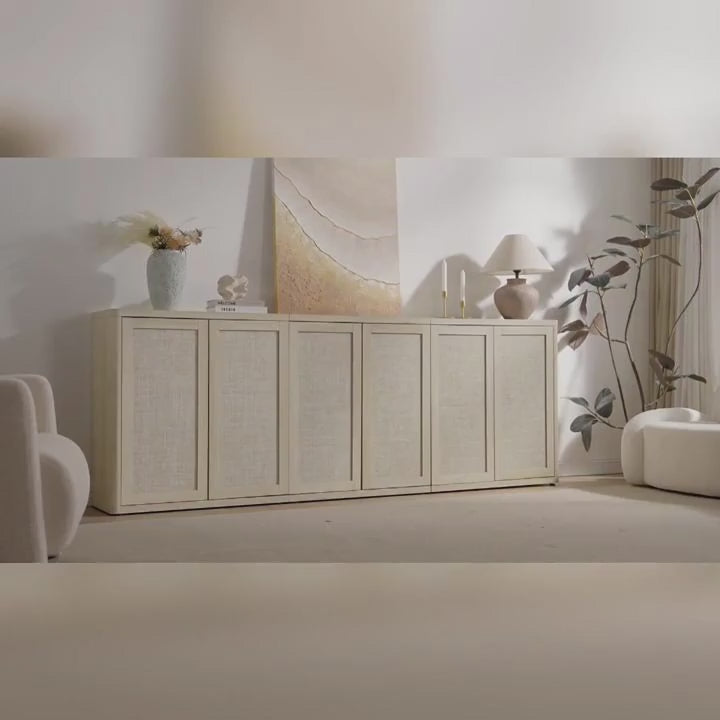 Zura Rattan Sideboard, 2 Doors