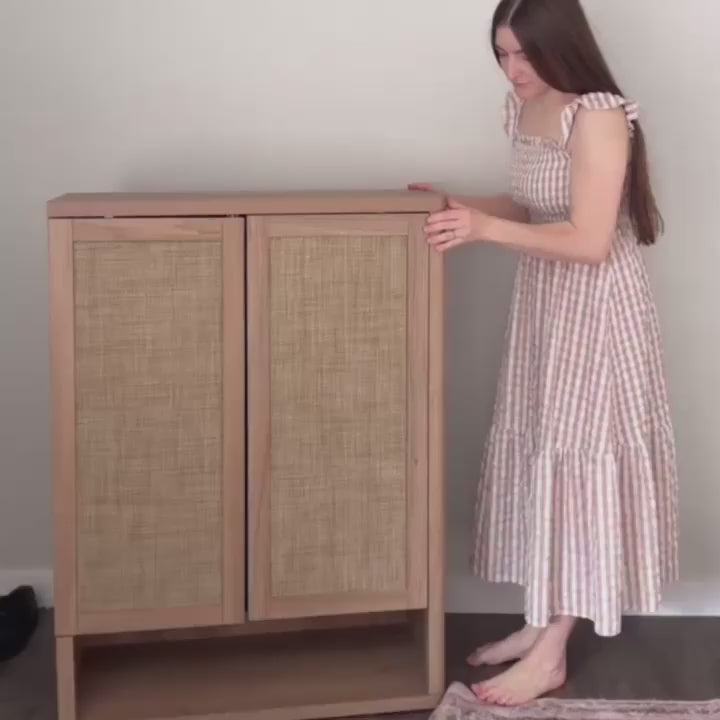 Zura 50-Pair Shoe Cabinet with 4 Doors
